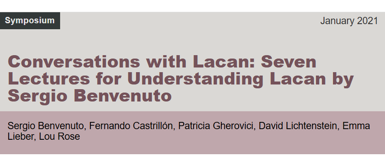 Conversations with Lacan: Seven Lectures for Understanding Lacan by Sergio Benvenuto